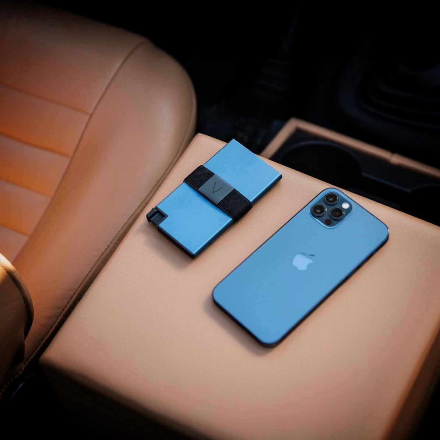 ALUMINUM SMART WALLET - PACIFIC BLUE