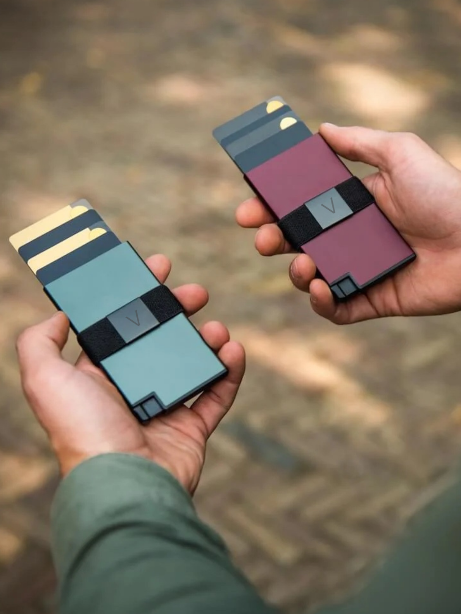 ALUMINUM SMART WALLET - REDWOOD