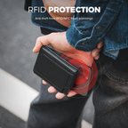 Villantto leather smart wallet for men in Pakistan – slim RFID-blocking wallet with AirTag slot, cash strap, and card holder - perfect gift for men in Pakistan