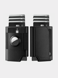 LEATHER SMART WALLET FOR APPLE AIRTAG - BLACK
