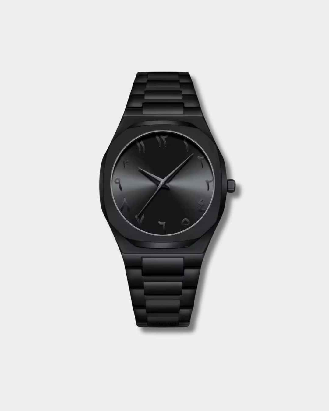 Villantto black Arabic dial watch for men in Pakistan – minimalist wristwatch with stainless steel case and Arabic numerals - perfect gift for men in Pakistan