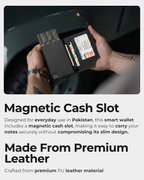 Leather Smart Wallet Pro - Classic Black
