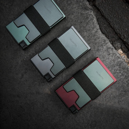 ALUMINUM SMART WALLET - REDWOOD