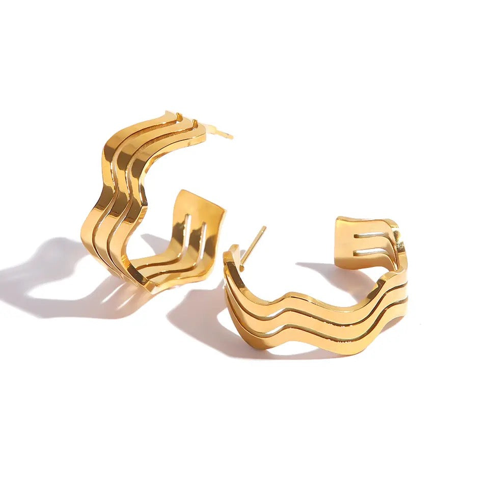 WAVE EARINGS