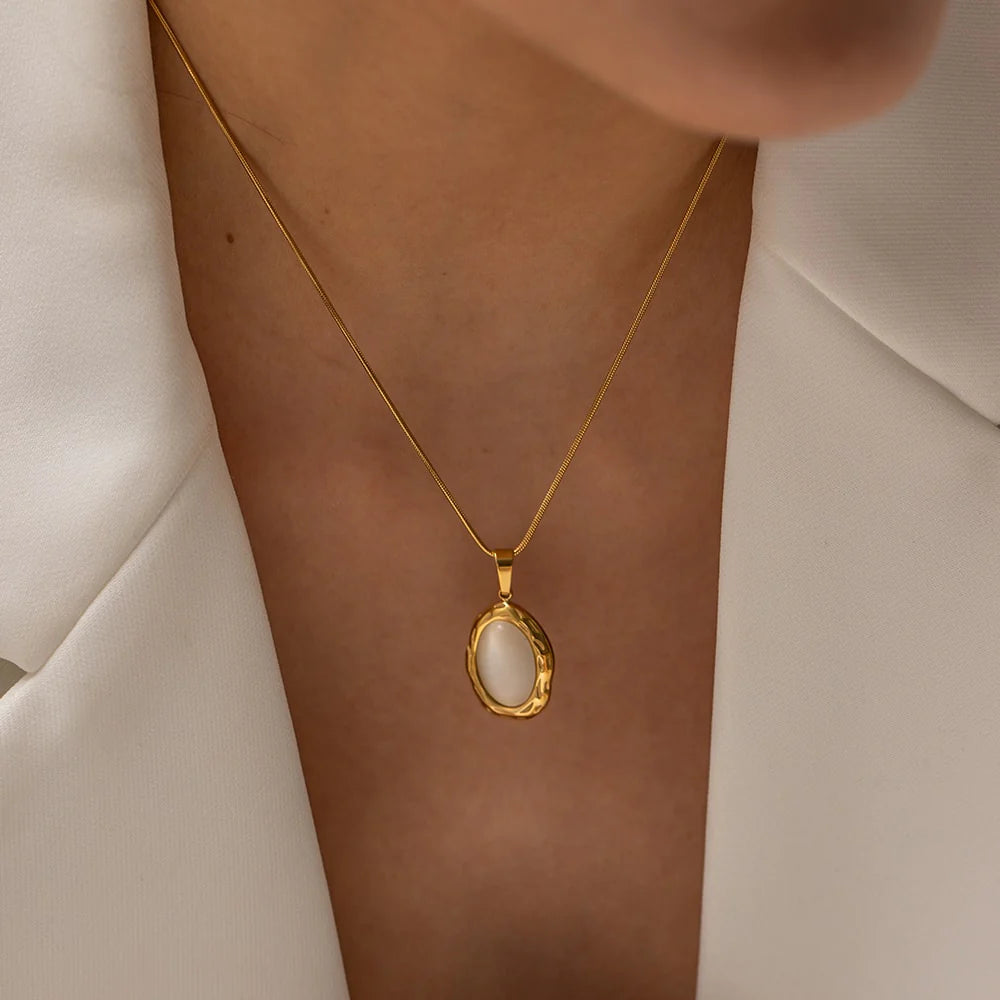 White Opal Necklace