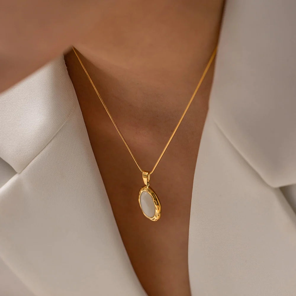 White Opal Necklace
