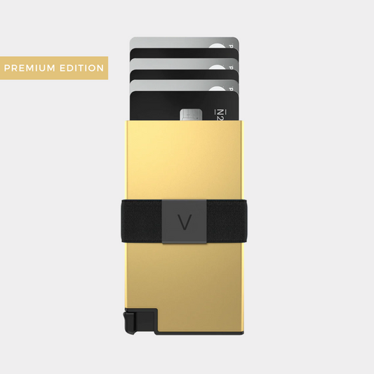 Aluminum Popup Smart Wallet Gold Limited Edition By Villantto