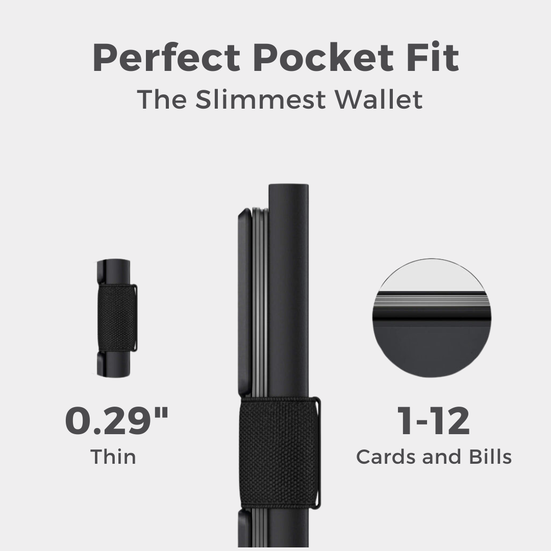 ALUMINUM SMART WALLET - CLASSIC BLACK
