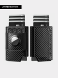 LEATHER SMART WALLET FOR APPLE AIRTAG - CARBON FIBER