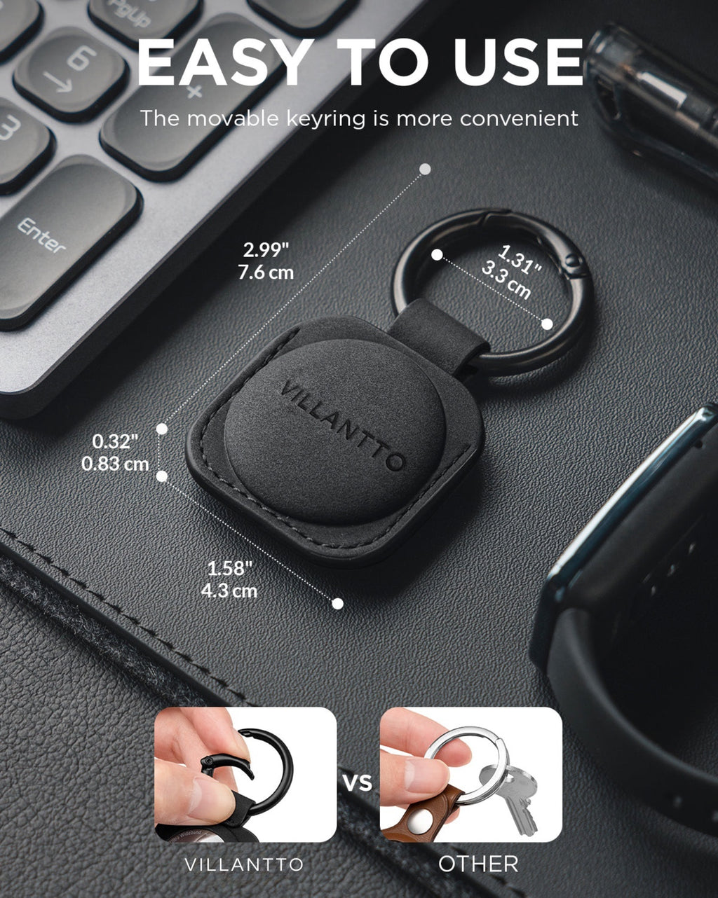 Villantto's Keychain For Apple Airtag