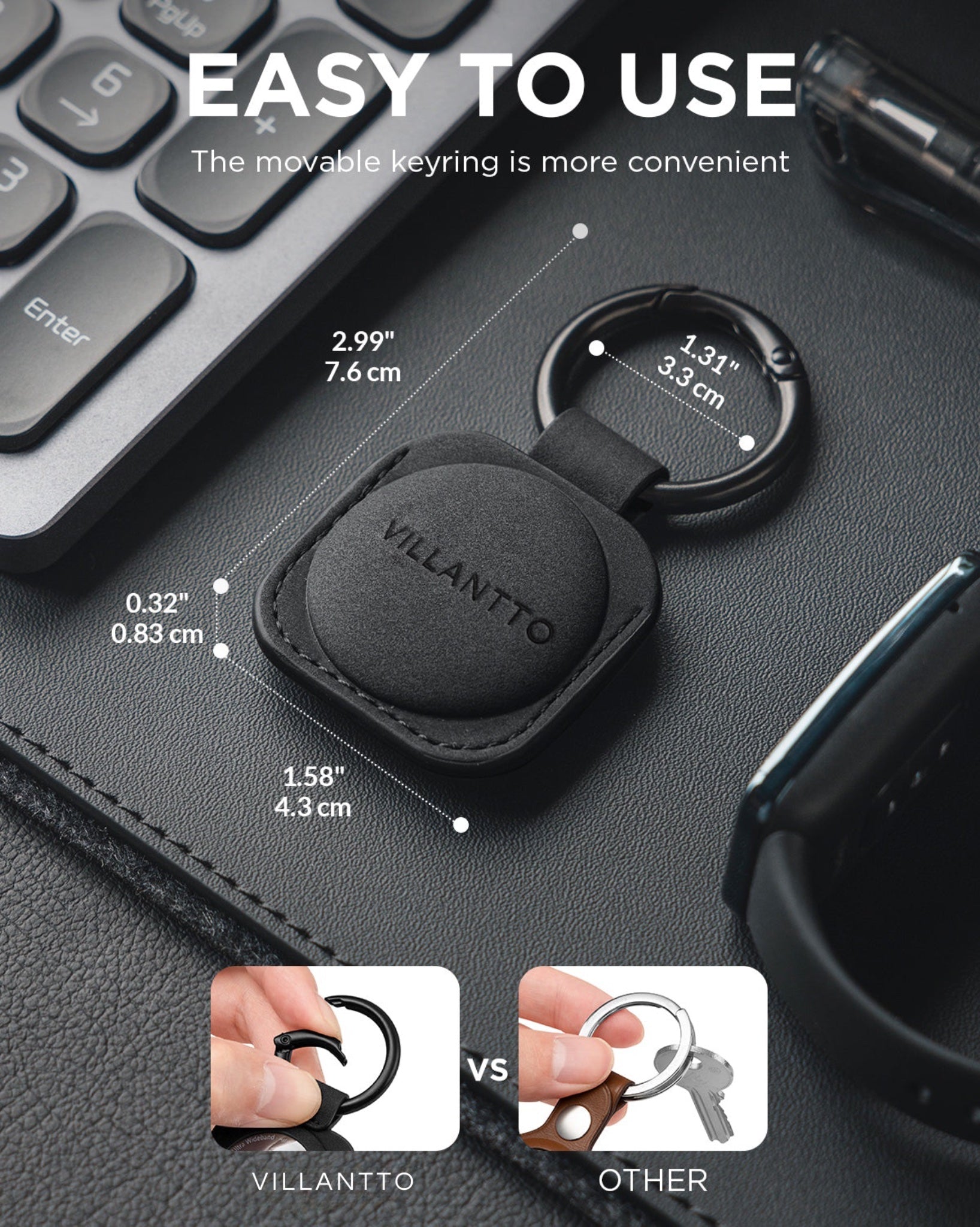 Villantto's Keychain For Apple Airtag