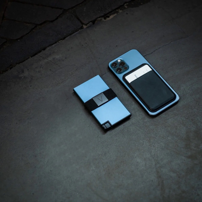 ALUMINUM SMART WALLET - PACIFIC BLUE